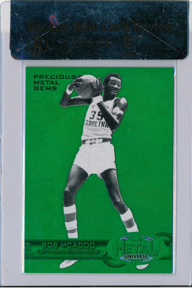 Upper Deck 2011-12 Fleer Retro Precious Metal Gems GREEN #PM-15 Bob MCadoo 10/10 / BGS Grade 9