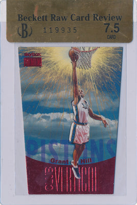 SkyBox 1999-2000 Premium Club Vertical #9/10CV Grant Hill 26/100 / BGS Grade 7.5