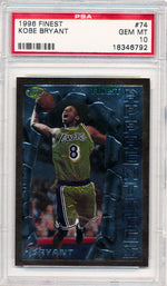 Topps 1996 Finest  #74 Kobe Bryant  / PSA Grade 10