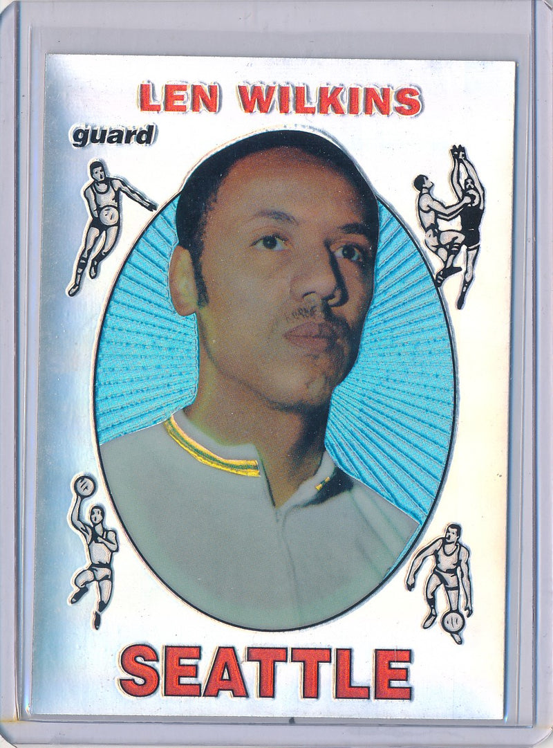 Topps 1996-1997 Finest Reprint Refractor #44 Len Wilkins