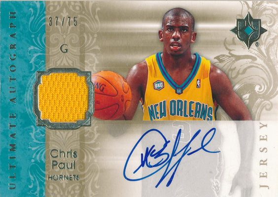 Upper Deck 2006-07 Ultimate Collection  Ultimate Jersey Autographs #AU-CP Chris Paul 37/75