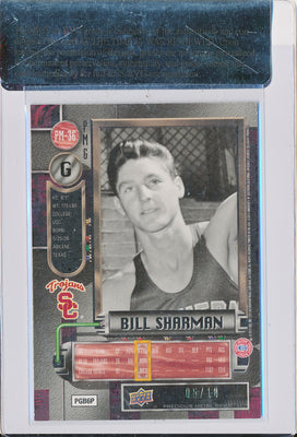 Upper Deck 2011-12 Fleer Retro Precious Metal Gems GREEN #PM-36 Bill Sharman 5/10 / BGS Grade 9