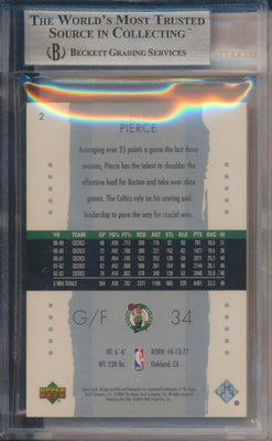 Upper Deck 2003-2004 Exquisite Collection Base #2 Paul Pierce  71/225 / BGS Grade 9