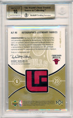 Upper Deck 2004-2005 Sp Game Used Edition Legendary Fabrics Autographed #ALF-MJ Michael Jordan 28/100 / BGS Grade 9.5 / Auto Grade 10