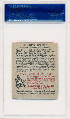 Topps Bowman 1948   #61 Dick O'Keefe  / PSA Grade 7