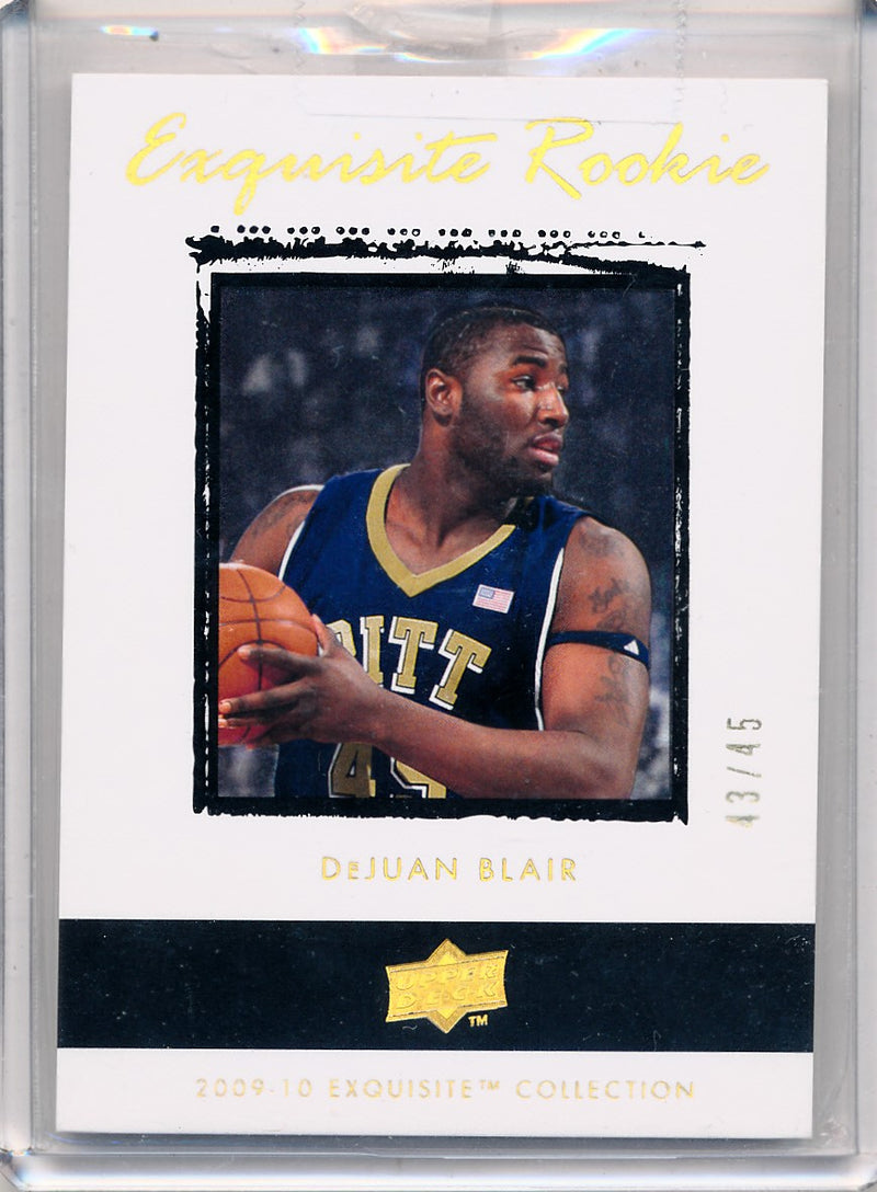 Upper Deck 2009-2010 Exquisite Collection Rookie Parallel #51 Dejuan Blair 43/45