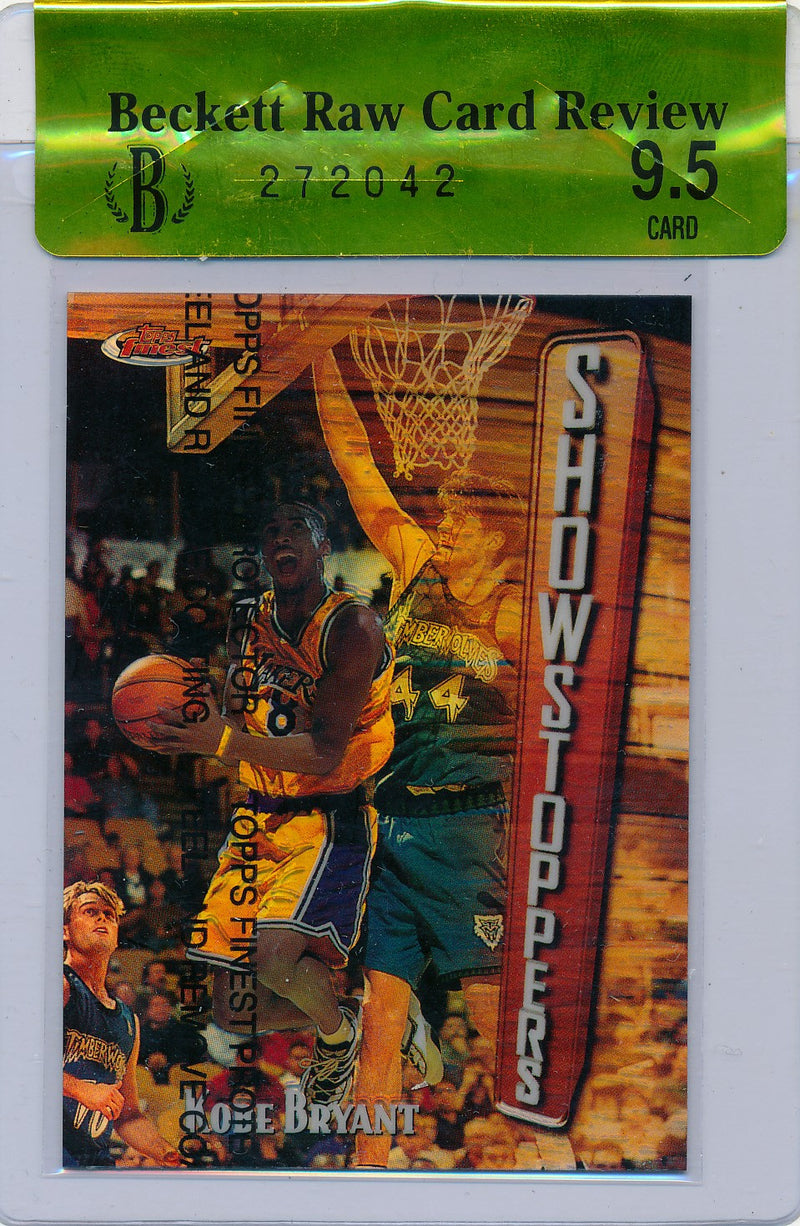 Topps 1996 Finest Showstoppers #262 Kobe Bryant