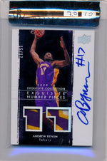 Upper Deck 2009-2010 Exquisite Collection Numbers #NPAB Andrew Bynum  15/17 / Auto Grade 10