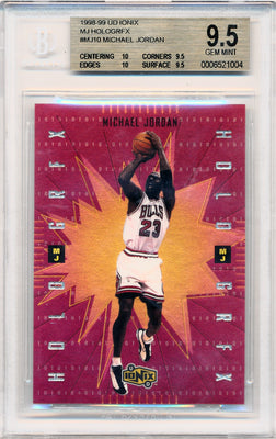 Upper Deck 1998-1999 Ionix MJ Hologrfx #MJ10 Michael Jordan  / BGS Grade 9.5