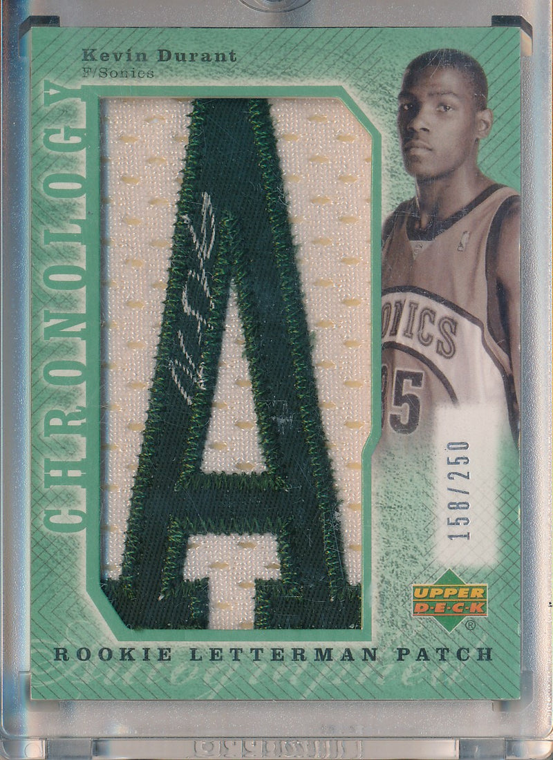 Upper Deck  2007-2008 Chronology Rookie Letterman Patch #LMA-248 Kevin Durant 158/250