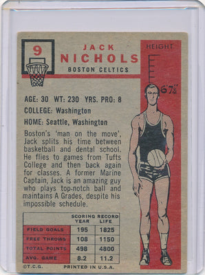 Boston Celtics  #9 Jack Nichols