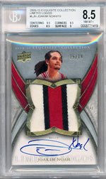 Upper Deck 2009-2010 Exquisite Collection Limited Logos #LJN Joakim Noah 15/19 / BGS Grade 8.5 / Auto Grade 10