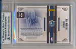 Panini 2009-2010 National Treasures NBA LogoMan #15 Dirk Nowitzki 1/1 / BGS Grade 9