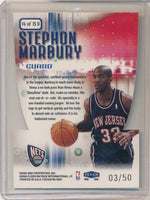 Fleer 1999-2000 Focus Soar Subjects #14/15U Stephon Marbury 3/50