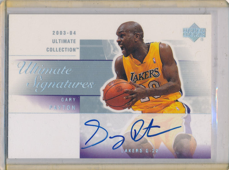 Upper Deck 2003-04 Ultimate Collection  Ultimate Signatures #GP-A Gary Payton
