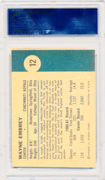 Fleer 1961 Cincinnati Royals  #12 Wayne Embrey  / PSA Grade 7