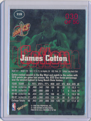 SkyBox 1997-1998 Premium Star Rubies #219 James Colton 30/50