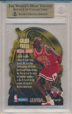 SkyBox 1996-1997 Premium Golden Touch #5/10 Michael Jordan  / BGS Grade 9.5