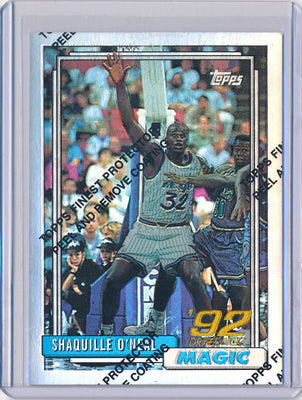 Topps 1996-1997 Finest Reprint Refractor #362 Shaquille O'neal