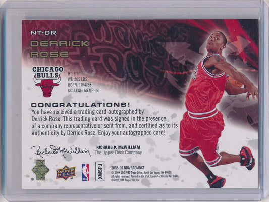 Upper Deck 2008-09 Radiance  Name Tags #NT-DR Derrick Rose