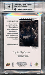 Upper Deck 2009-2010 Exquisite Collection Rookie Parallel #73 Ricky Rubio 2/9 / BGS Grade 8.5 / Auto Grade 10