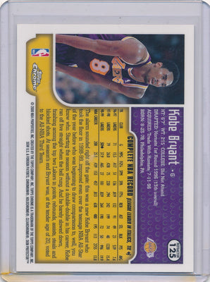 Topps 2000 Chrome Refractor #125 Kobe Bryant