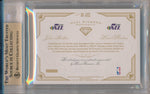 Panini 2014-2015 Flawless Gold Dual Diamond Patches #DD-JAZZ John Stockton/ Karl Malone 07/10 / BGS Grade 9.5