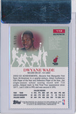 Topps 2003-2004 E-X Gold Refractor #113 Dwyane Wade 97/99 / BGS Grade 9