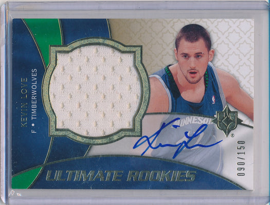 Upper Deck 2008-09 Ultimate Collection Ultimate Rookies Jersey Auto #121 Kevin Love 90/150