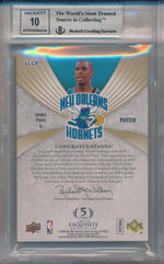 Upper Deck 2007-2008 Exquisite Collection Limited Logos #LL-CP Chris Paul 13/50 / BGS Grade 9 / Auto Grade 10