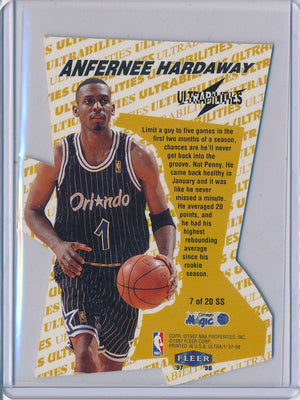 Fleer 1997-1998 Ultrabilities Superstar #7/20SS Anfrernee Hardaway