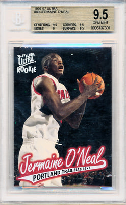 Fleer 1996-1997 Ultra  #89 Jermaine O'neal  / BGS Grade 9.5