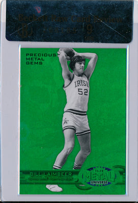 Upper Deck 2011-12 Fleer Retro Precious Metal Gems GREEN #PM-17 Bill Laimbeer 4/10 / BGS Grade 9