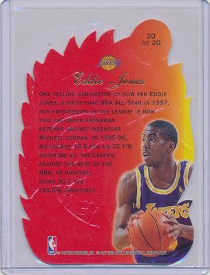 Fleer 1996-1997 Flair Showcase  Hot Shots #20/20 Eddie Jones