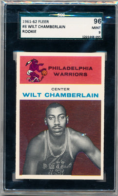 Fleer 1961-1962 Sportscard Guaranty  #96 Wilt Chamberlain  / PSA Grade 9 / BGS Grade None