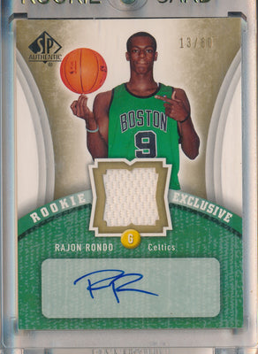 Upper Deck 2006-07 SP Authentic Rookie Exclusive  #RE-RR Rajon Rondo 13/60