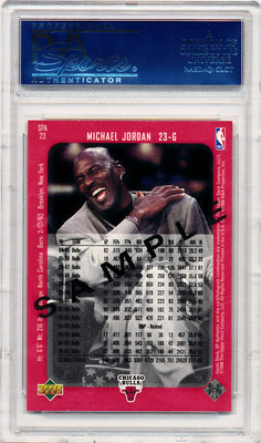 Upper Deck 1997-1998 SP Authentic Sample #23 Michael Jordan  / PSA Grade 10