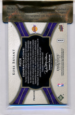 Upper Deck 2008-2009 Exquisite Collection  #PBAM-KB Kobe Bryant 20/24 / Auto Grade 10