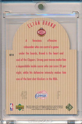 Upper Deck 2003-2004 SE Die Cuts NBA All Stars Black #SE14 Elton Brand 22/25