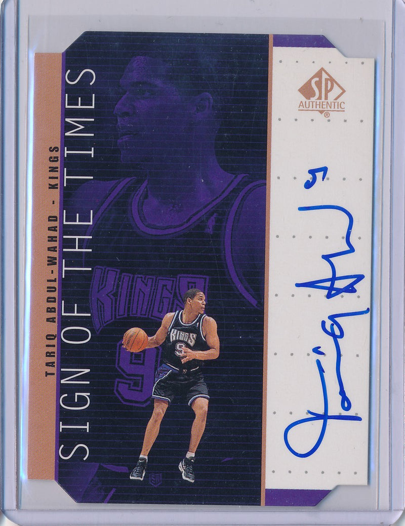 Upper Deck 1998-1999 SP Authentic Sign Of The Times #TQ Tariq Abdul-Wahad