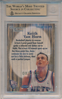 Fleer 1998-1999 Tradition Playmaker Theatre #14/15 Keith Van Horn 83/100 / BGS Grade 9.5