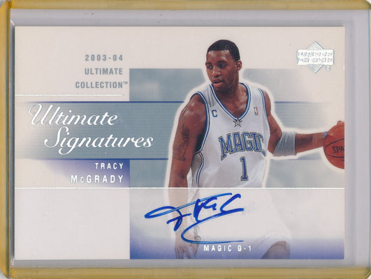 Upper Deck 2003-04 Ultimate Collection  Ultimate Signatures #TM-A Tracy McGrady