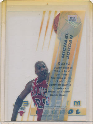 Topps 1997 Bowmans Best Shots Retractor #BS6 Michael Jordan