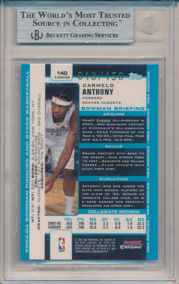 Carmelo Anthony Rookie Card 2003-04 Bowman #140