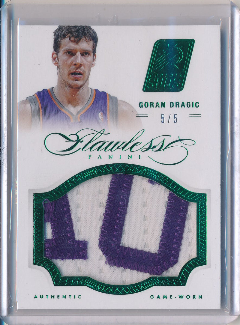 Panini 2012-2013 Flawless Emerald Jumbo Patches #6 Goran Dragic 5/5