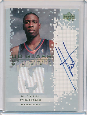 Upper Deck 2003-04 UD Glass Monumental Marks #PI-J Mickael Pietrus