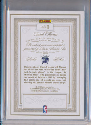 Panini 2012-2013 Flawless Gold Jumbo Patches #11 Isiah Thomas 01/10