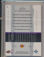 Upper Deck 2009-2010 Exquisite Collection Base #18 Pau Gasol 4/199