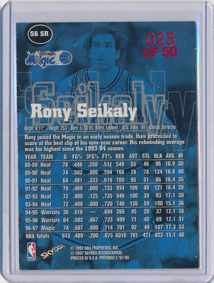 SkyBox 1997-1998 Premium Star Rubies #56SR Rony Seikaly 25/50