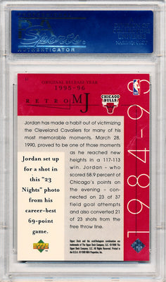 Upper Deck 1998 MJ Career Coll MJ Retro #41 Michael Jordan  / PSA Grade 10